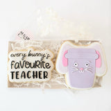 Bunny themed travel mug stamp and cutter