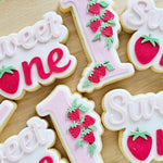 Strawberry ONE number stamp and cutter