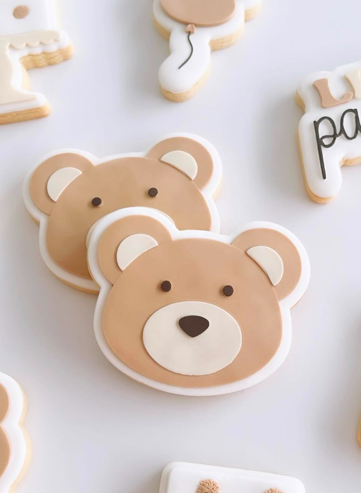 Mini simple cute bear head stamp and cutter