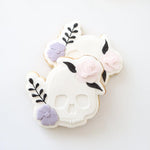 Floral skeleton head stamp and cutter