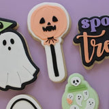 Pumpkin lolly pop debosser and cutter