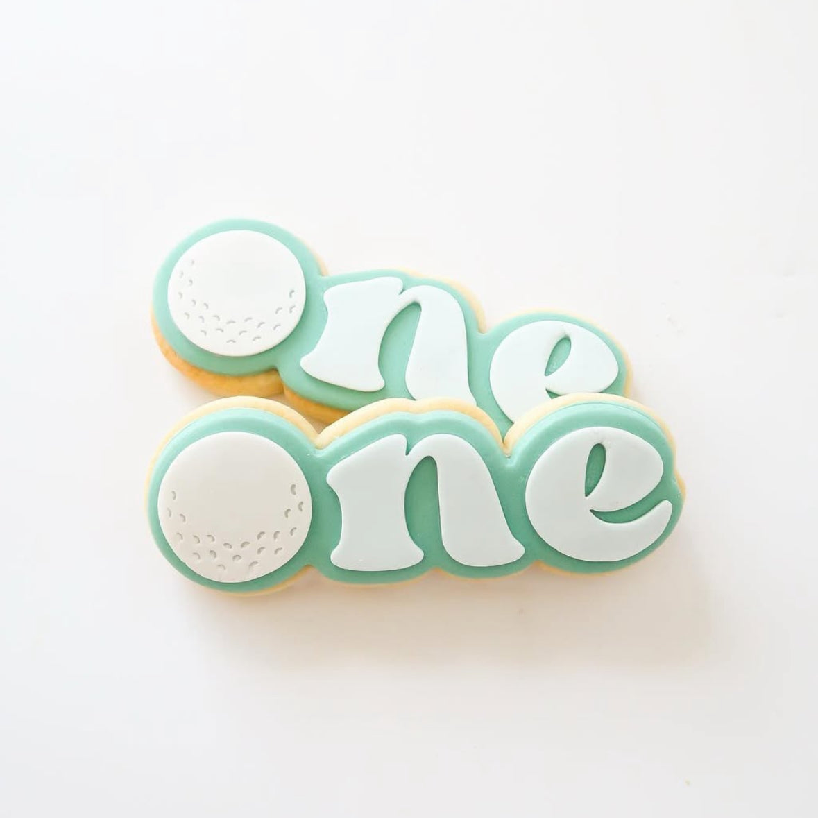 ONE with golf ball “o” debosser and cutter