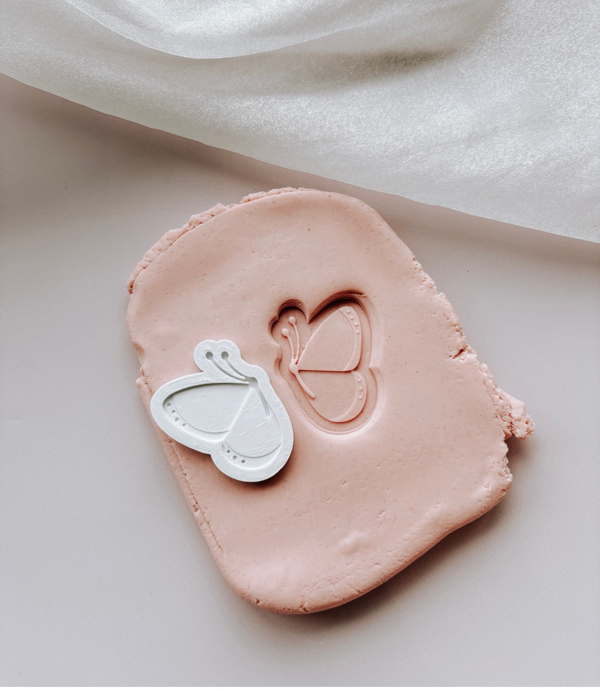 Side profile mini Butterfly Cookie Stamp