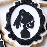 Bride skeleton portrait stamp and cutter