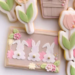 Bunny garden bed stamp and cutter