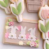 Bunny garden bed stamp and cutter