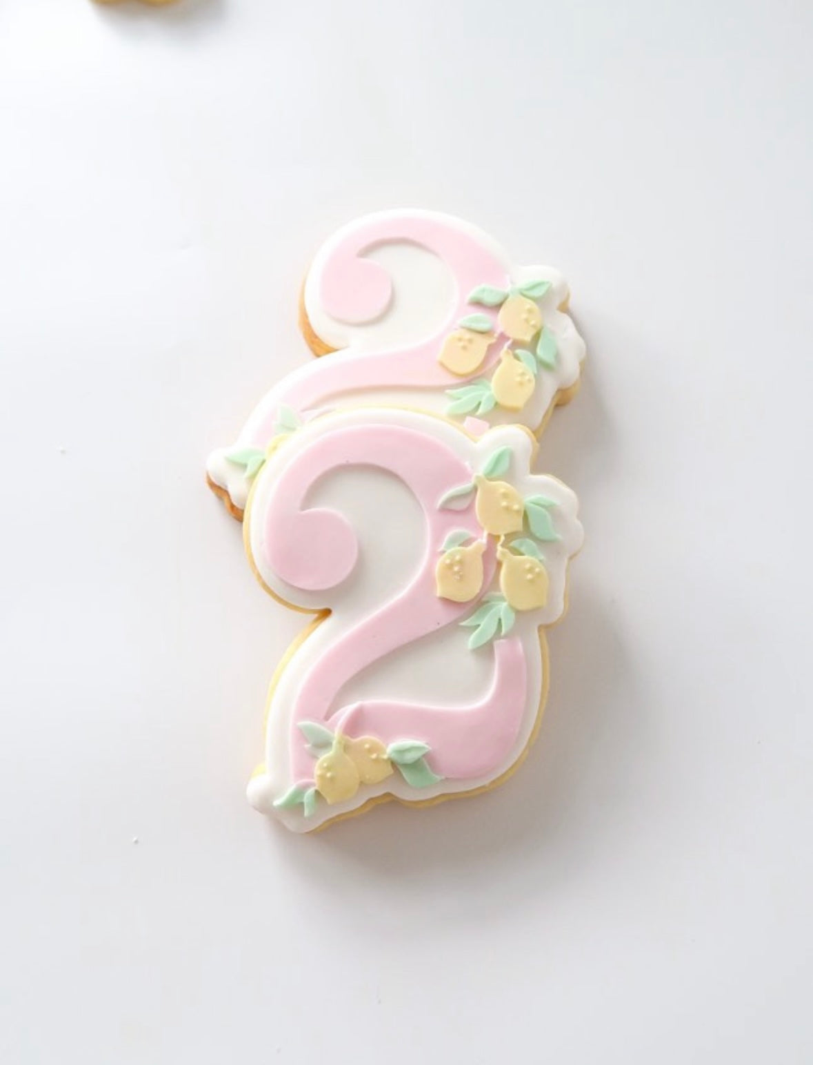 Lemon themed number stamp and cutter
