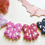 Cute ghost patterned bow stamp and cutter