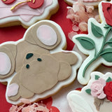 Upside down cheeky bear stamp and cutter