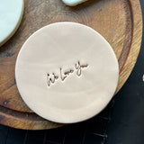 Mini embosser set of 2 font stamps only