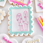 Blank picture frame stamp and cutter