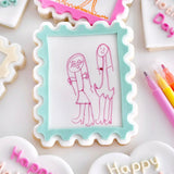 Blank picture frame stamp and cutter