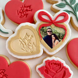 Love locket with bow stamp and cutter