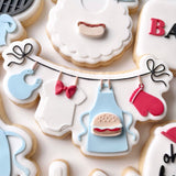 Baby Q BBQ hanger stamp and cutter