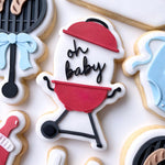 Oh baby Baby Q BBQ webber stamp and cutter