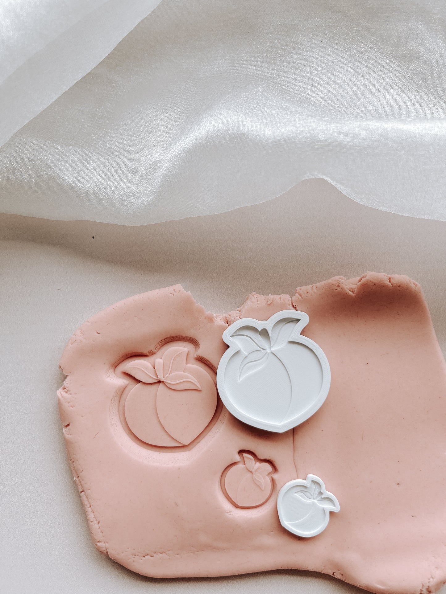 Mini peach stamp and cutter