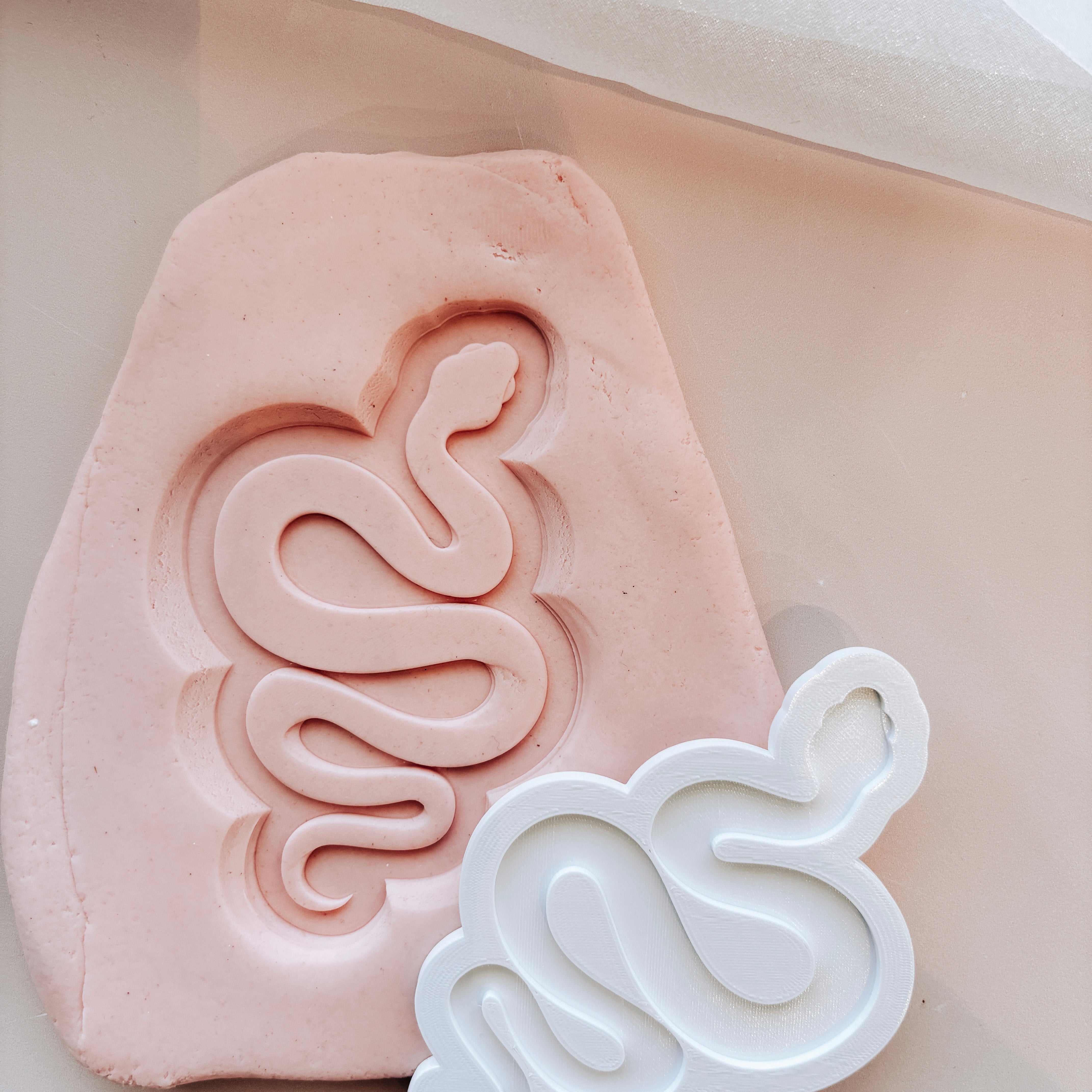 Slithering snake stamp and cutter