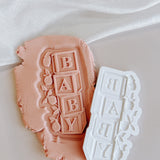 Lemon themed “Baby Blocks” debosser and cutter