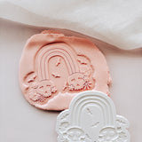 Halloween abstract rainbow stamp and cutter