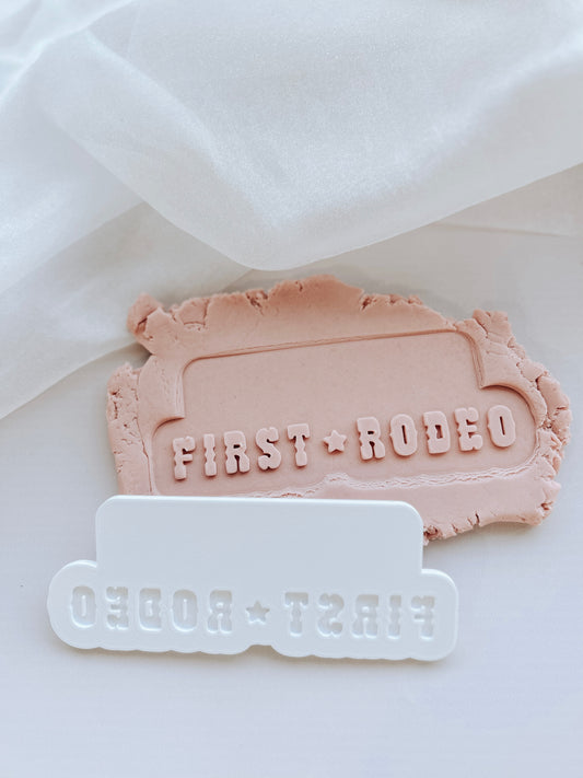 ___ First rodeo personalised debosser stamp and cutter