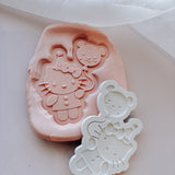 Hello Kitty holding a balloon stamp and cutter