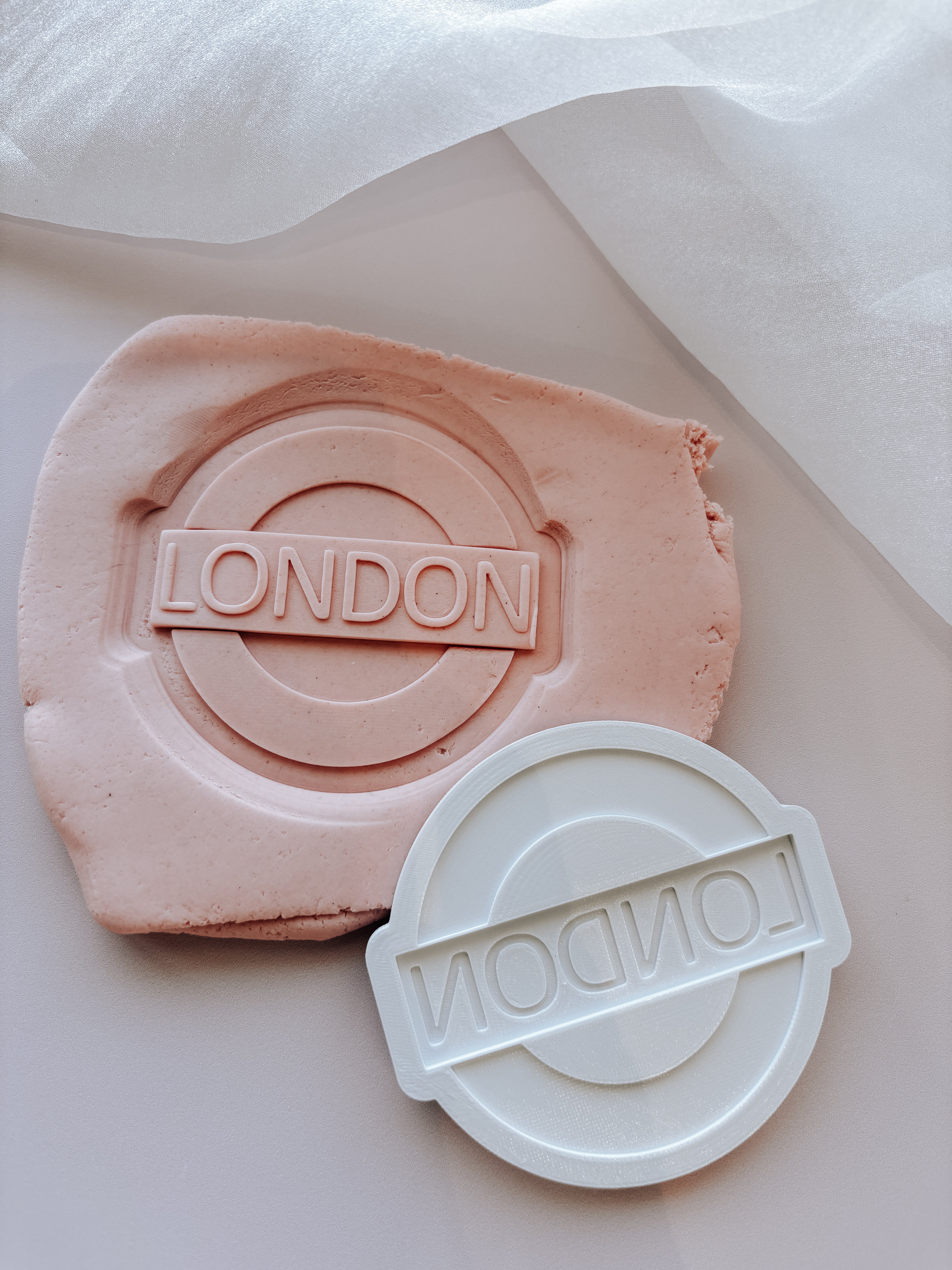 London street sign stamp and cutter