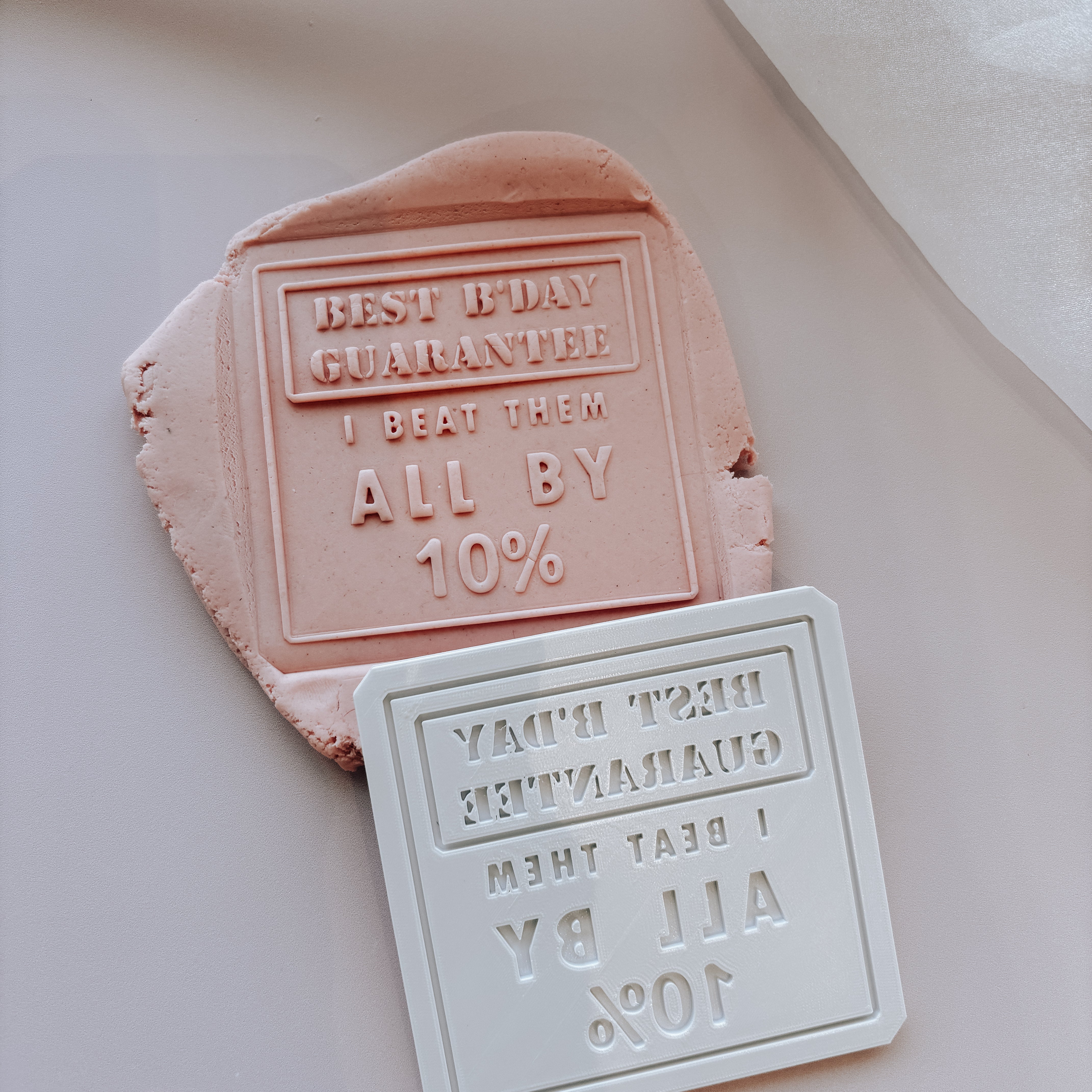 Best B’Day guarantee stamp and cutter