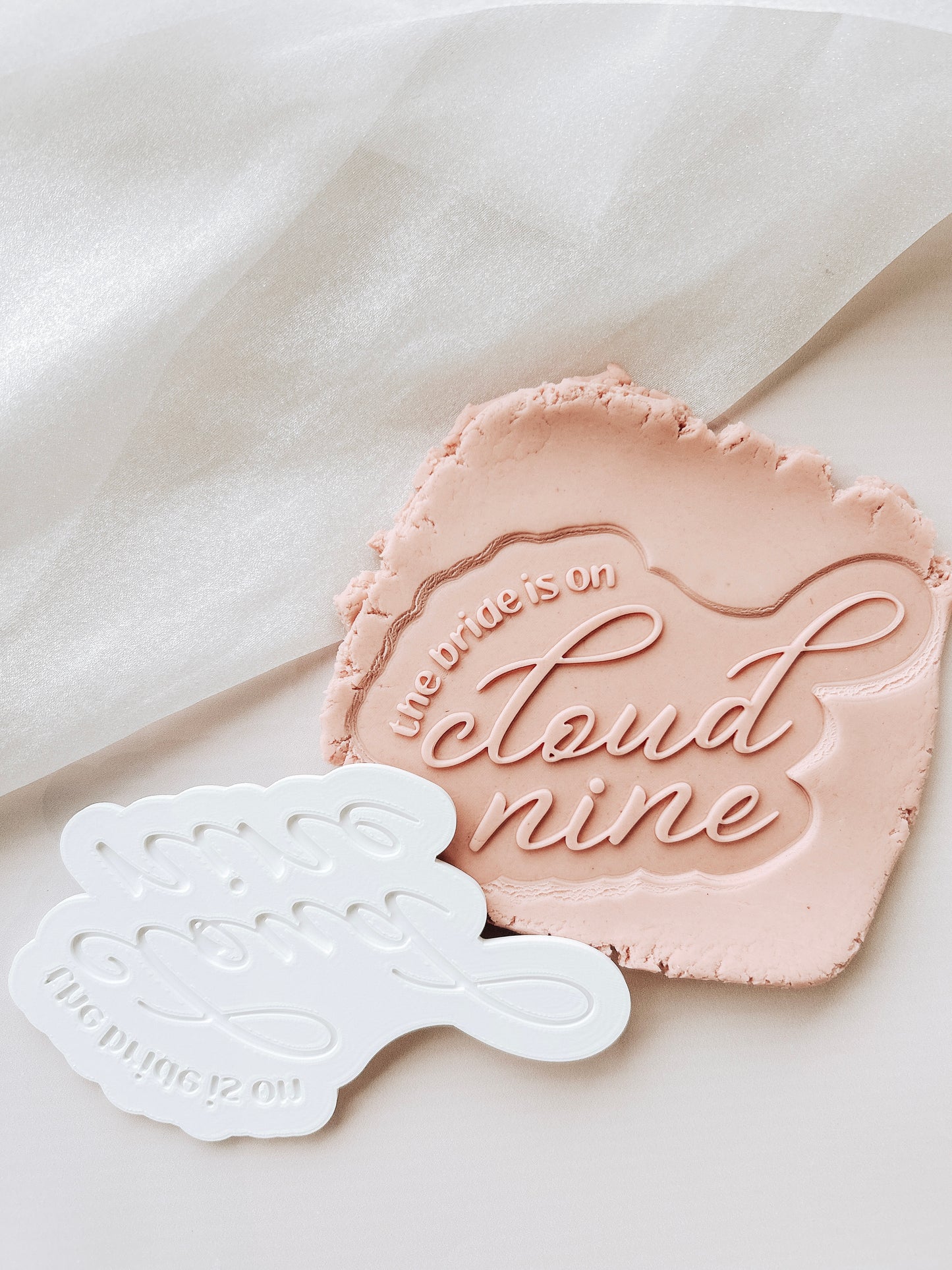 The bride is on cloud nine stamp and cutter