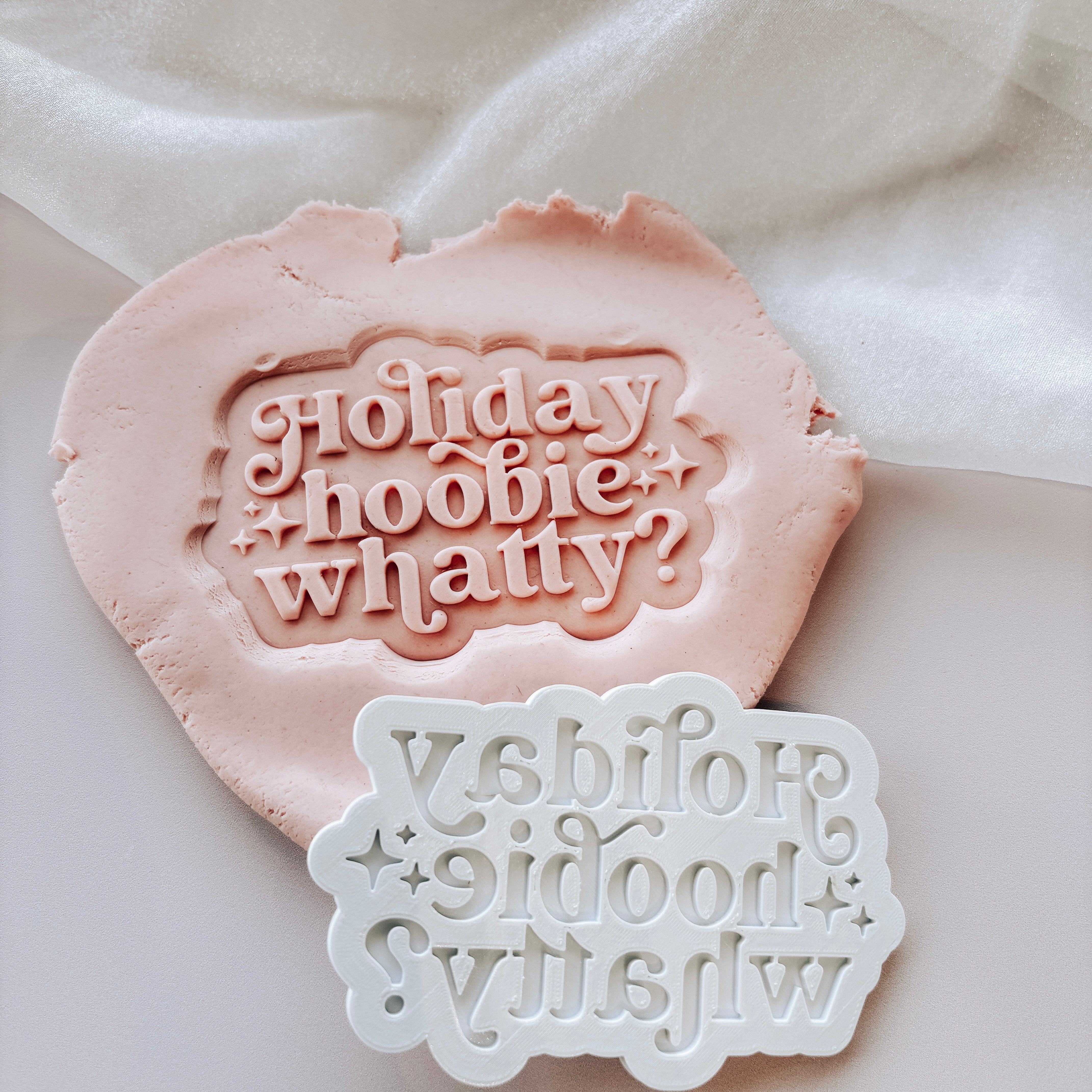 Holiday Hoobie Whatty stamp and cutter