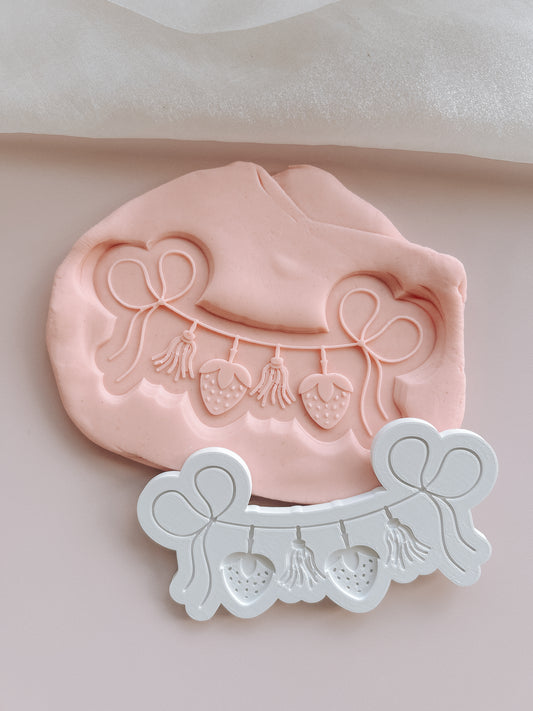 Strawberry hanger stamp and cutter