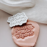 Holiday Hoobie Whatty stamp and cutter