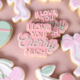 I love you cherry much stamp and cutter