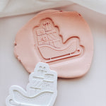 Santa’s sleigh full of presents stamp and cutter