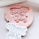 Jingle all the way font stamp and cutter