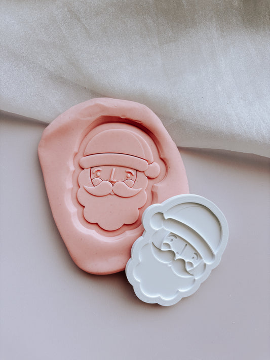 Scandi Santa Claus face stamp and cutter