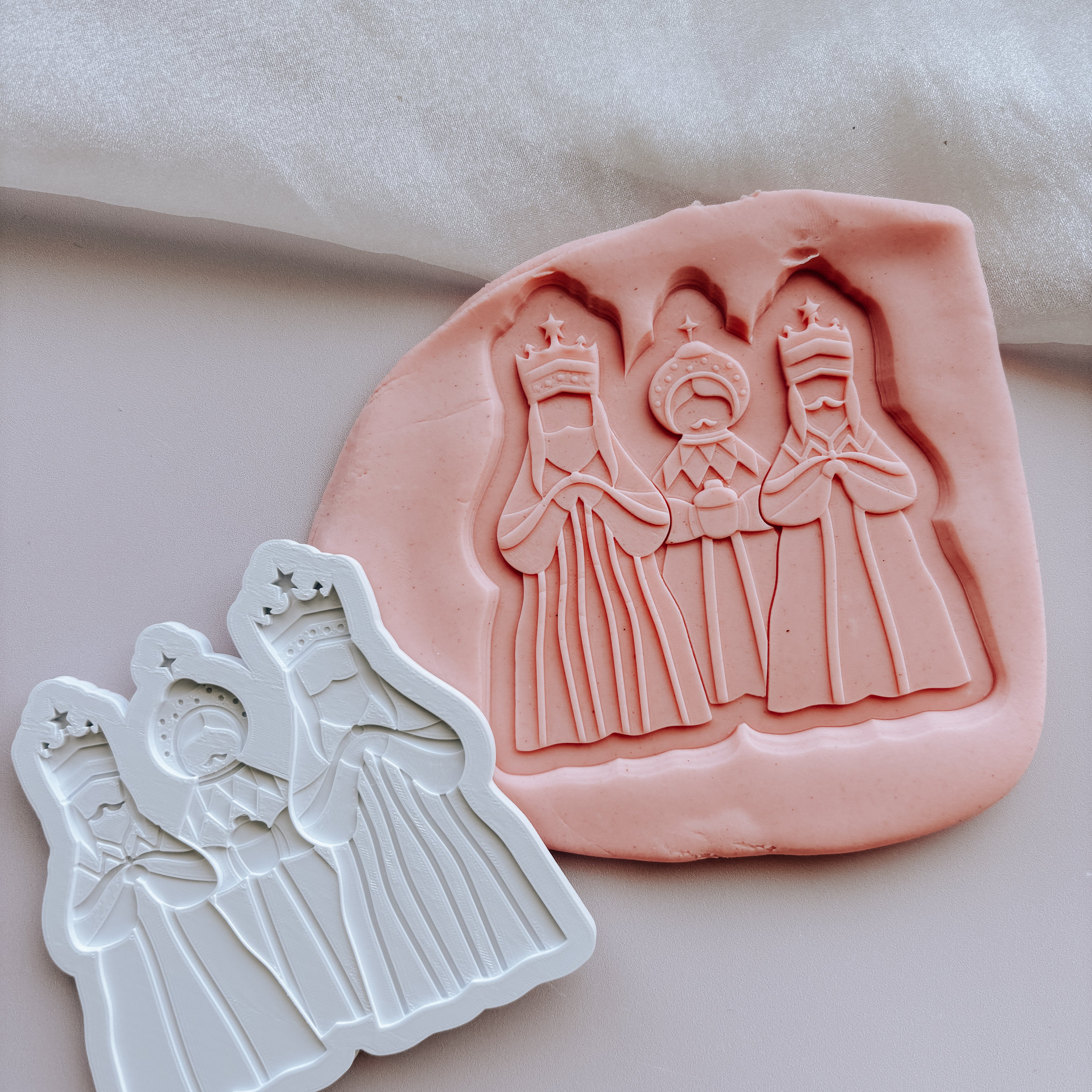 Nativity set of 7 stamps and cutters