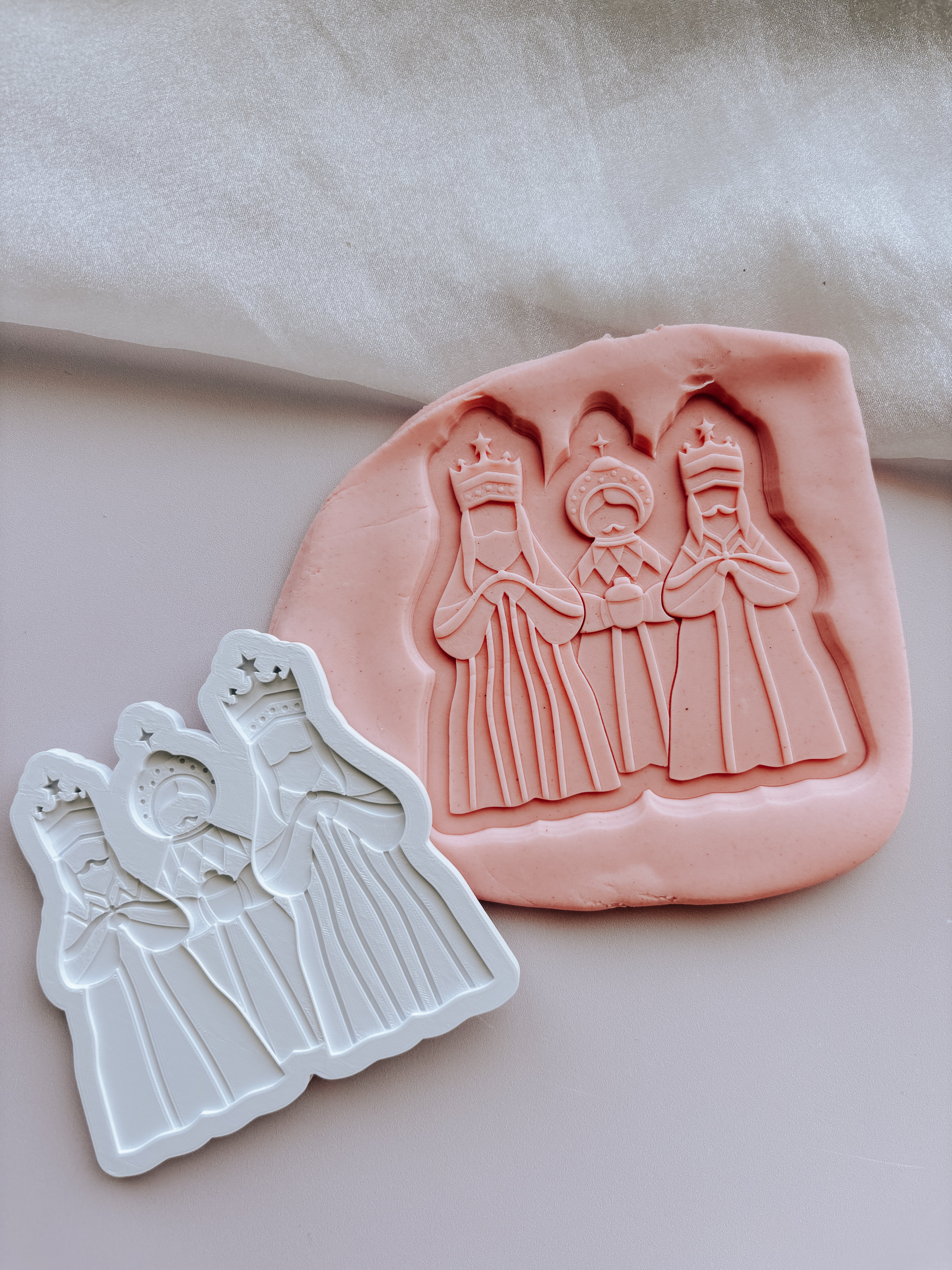 Nativity set of 7 stamps and cutters