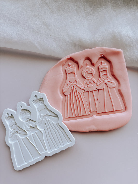 Nativity set of 7 stamps and cutters