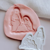 Nativity set of 7 stamps and cutters