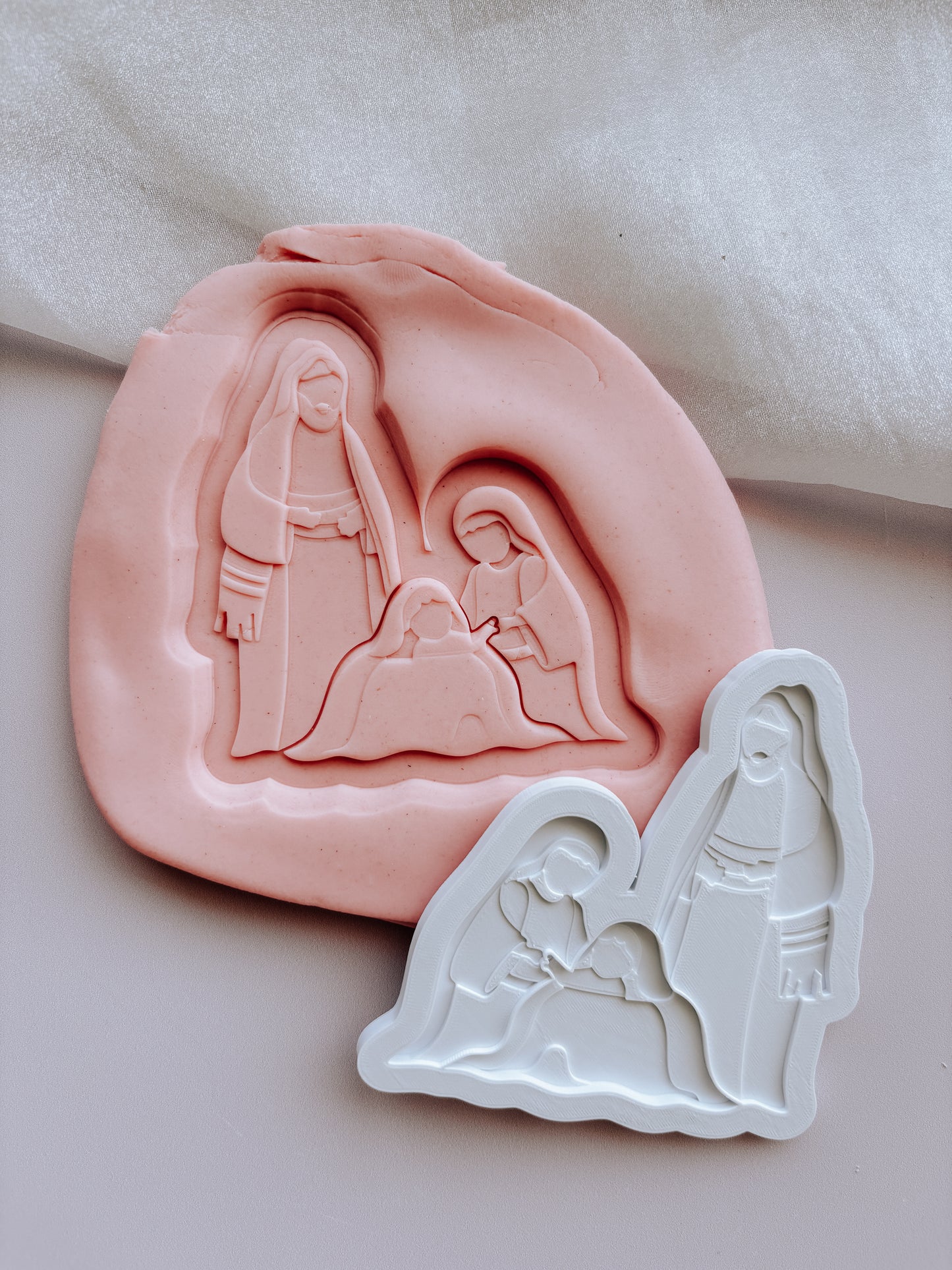 Nativity set of 7 stamps and cutters