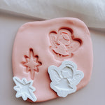 Nativity set of 7 stamps and cutters