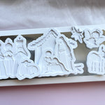 Nativity set of 7 stamps and cutters