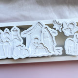 Nativity set of 7 stamps and cutters