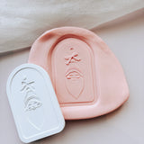 GreEATing card - Santa hang tag stamp and cutter