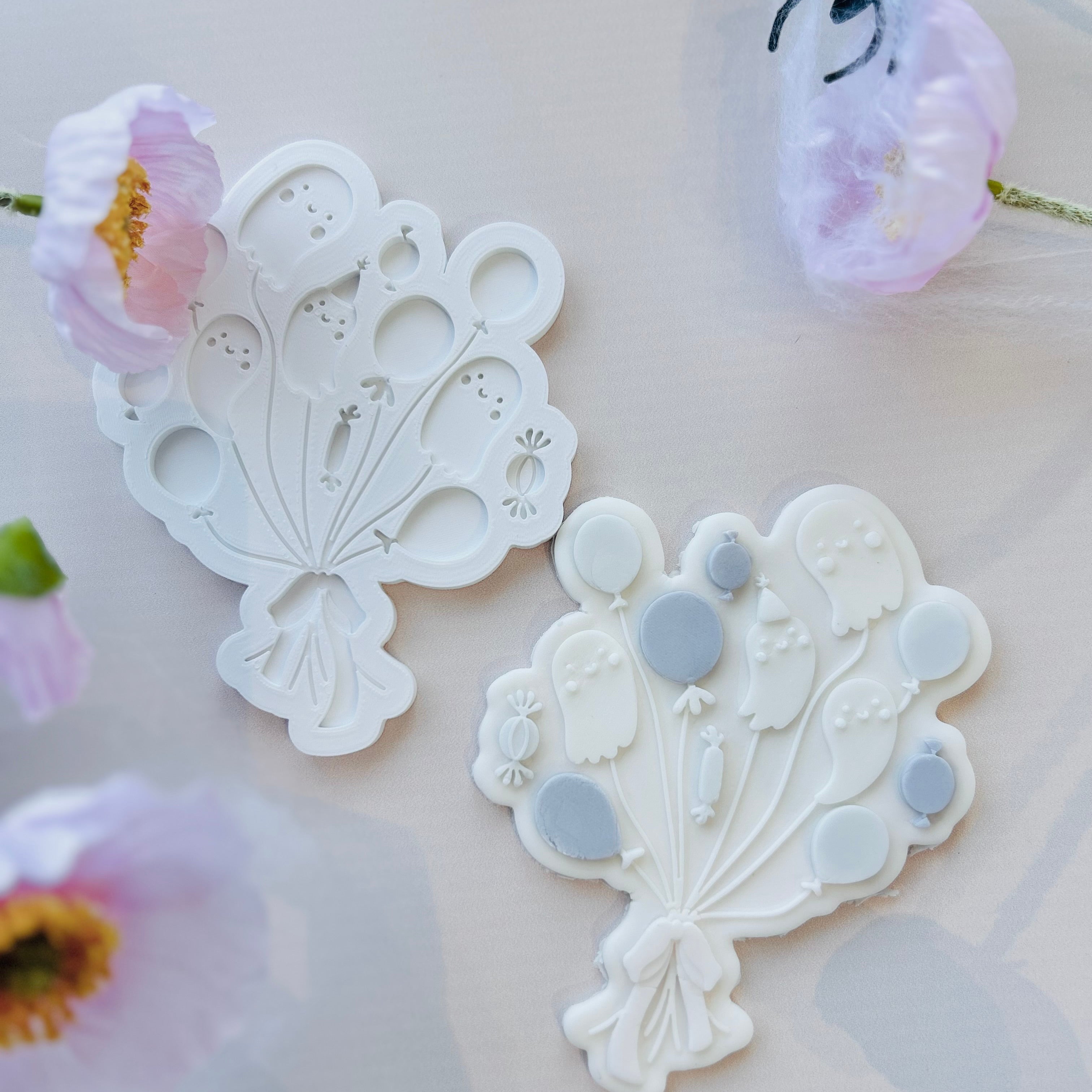 Bouquet of boo’s debosser and cutter