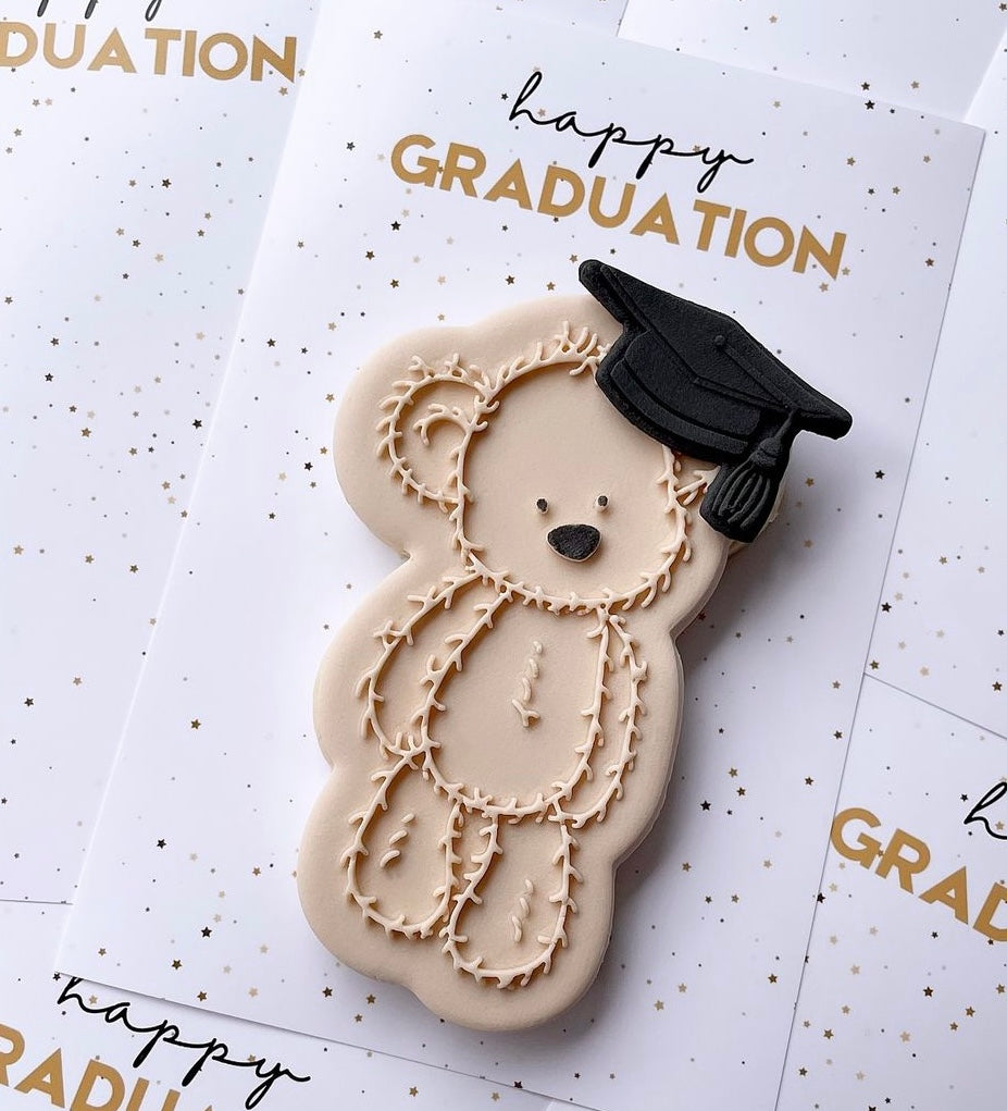 Mini graduation hat debosser and cutter