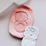Bear Lion rattle ring debosser and cutter