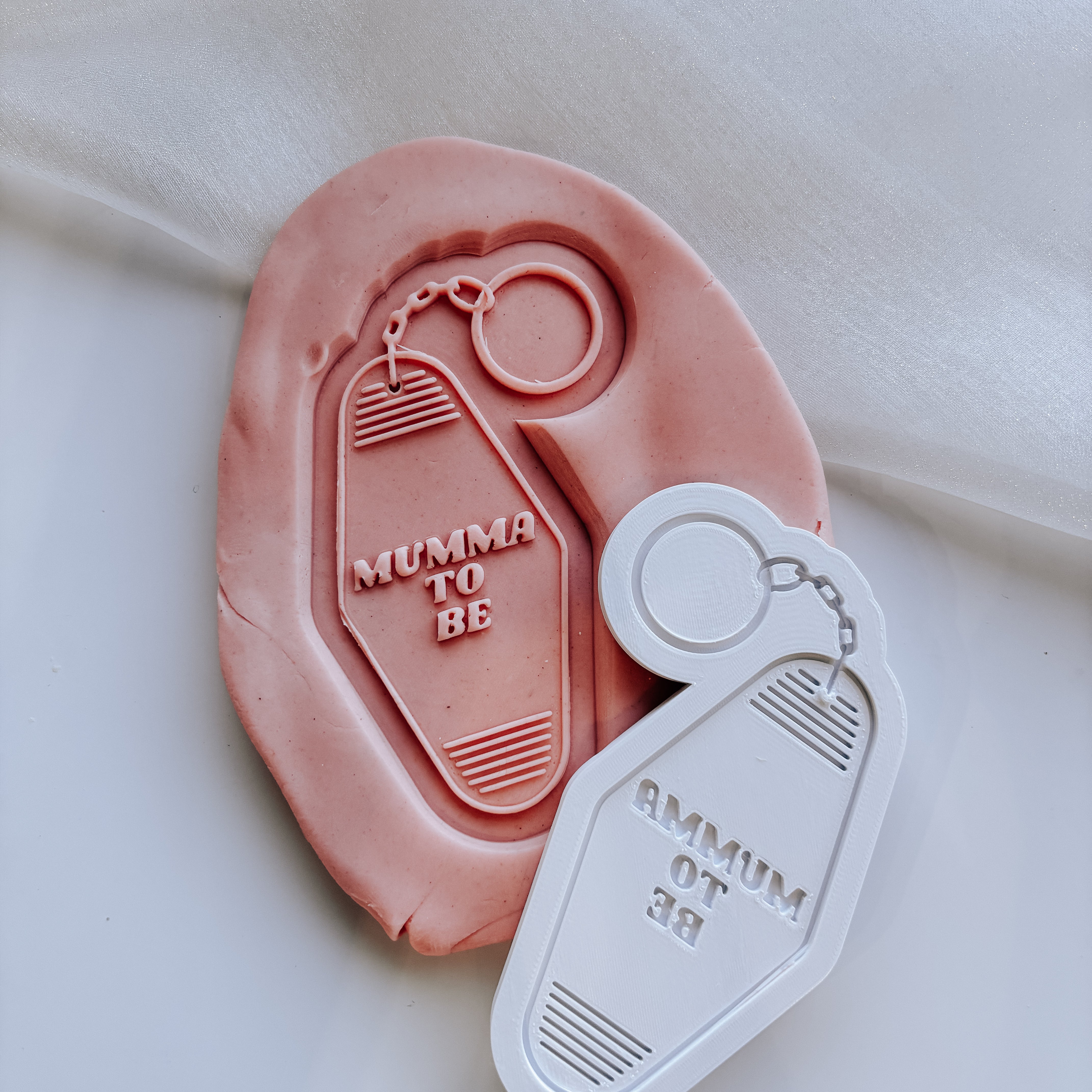 Mumma to be key ring debosser and cutter