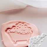 Bubble bath stamp and cutter