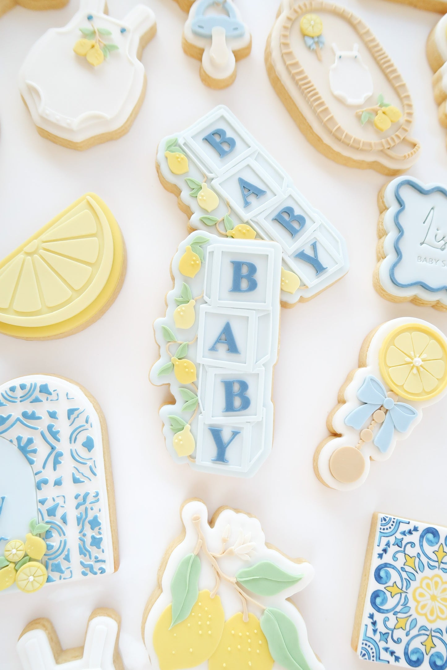 Lemon themed “Baby Blocks” debosser and cutter